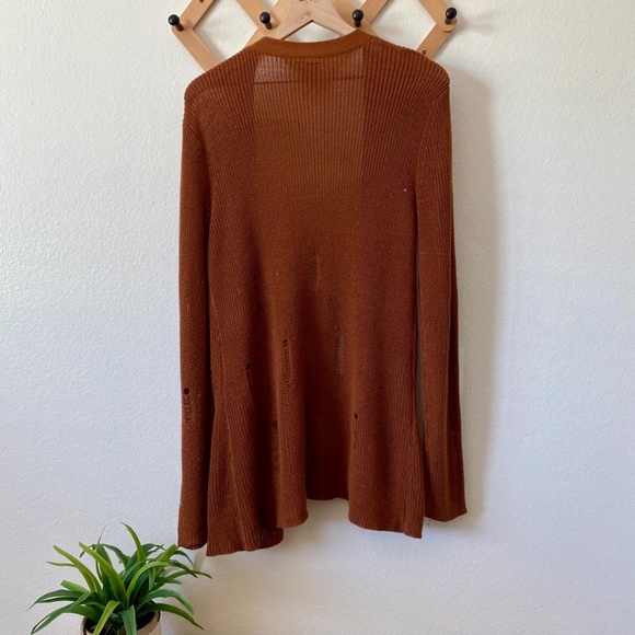 Daytrip Burnt Orange Cardigan Sweater - Picture 2 of 6